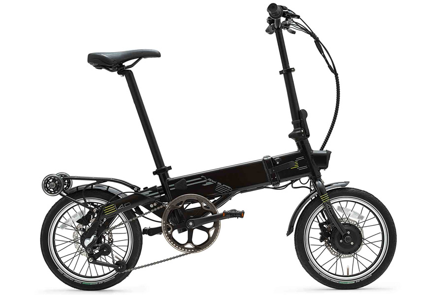 Flebi E-Klapprad Flebi Supra 4.0 Schwarz Lime