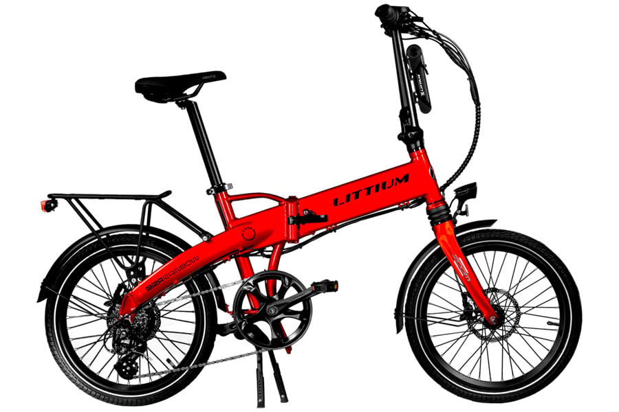 Littium E-Klapprad Littium Ibiza Rainbow Rot