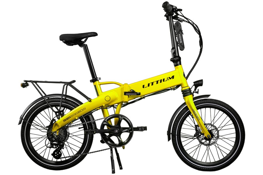 Littium E-Klapprad Littium Ibiza Rainbow Gelb