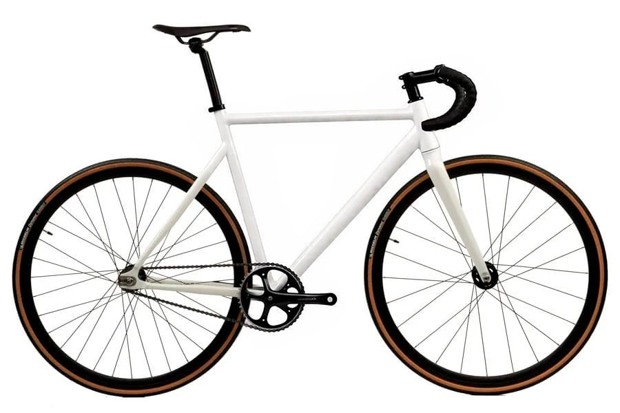 Santafixie Fixie-Fahrrad Santafixie Raval Naked Edition White 2.0 30 mm