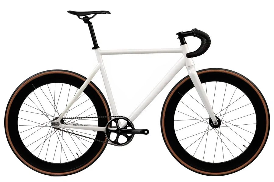 Santafixie Fixie-Fahrrad Santafixie Raval Naked Edition White 2.0 60 mm